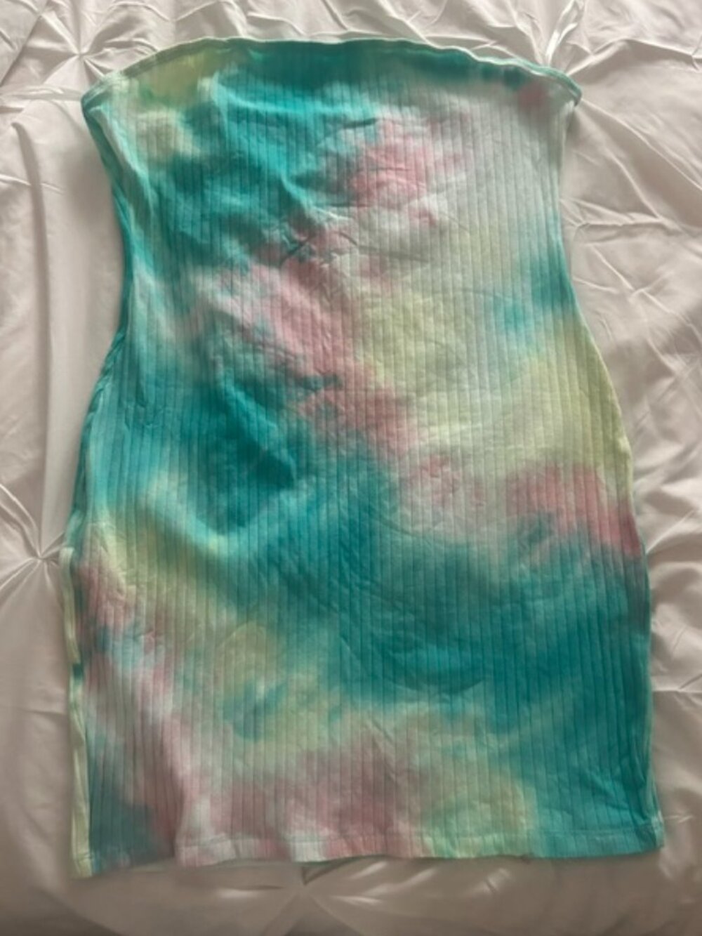SHEIN Tie-Dye Strapless Dress XL